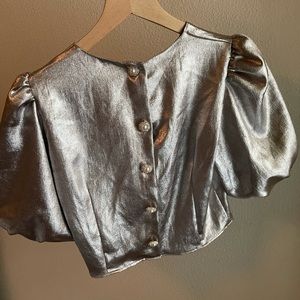 Zara Shimmer blouse